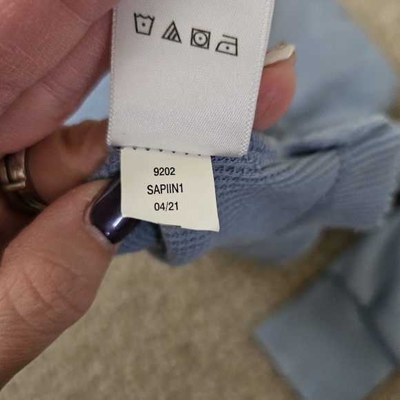 Aeropostale Long Sleeve Waffle-Knit Cropped Sleep Henley M - Picture 10 of 11